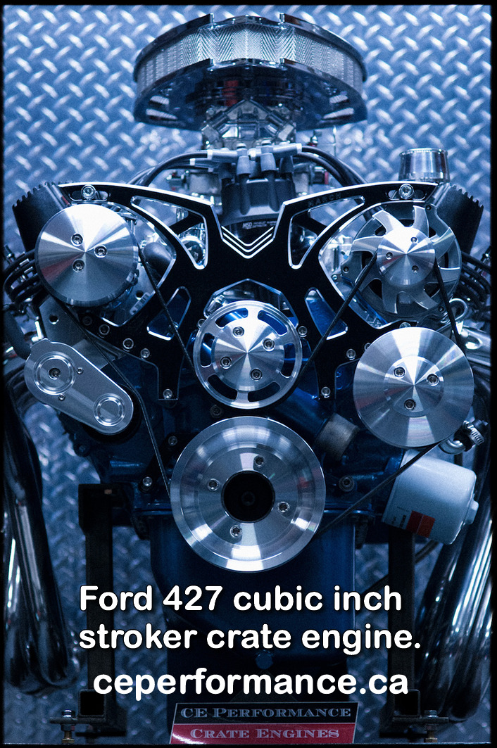 This Ford 427 cubic inch custom crate motor from CE Performance puts out 603 horsepower and 535 pounds of torque.